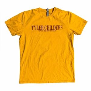 Tyler Childers “Send in the Hounds” Tour T-Shirt 2023 Yellow Large Tee